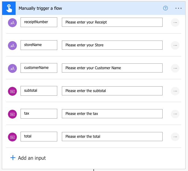 Manual Trigger Configuration
